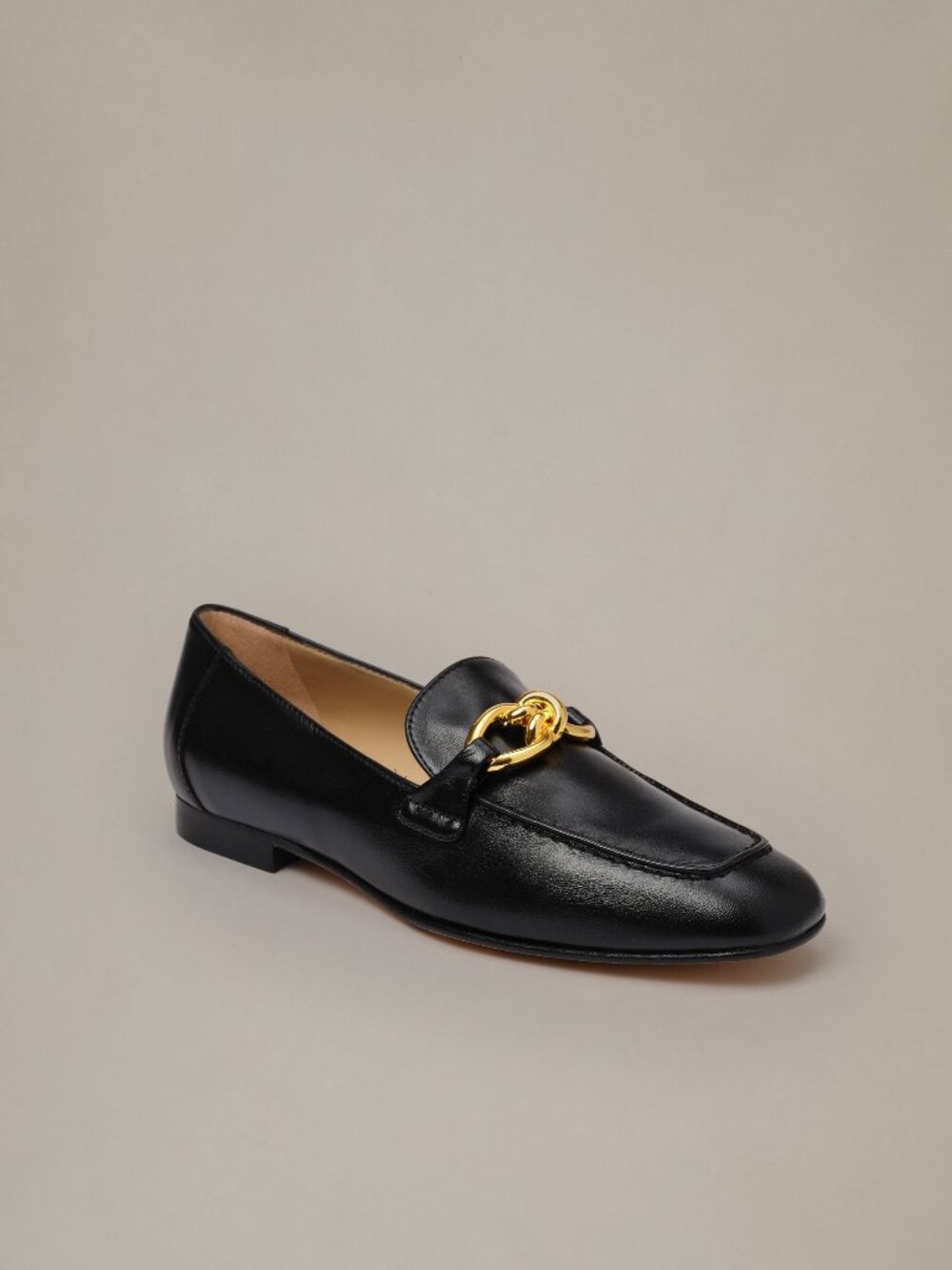 J McLaughlin Mila Leather Loafers - Black NEW